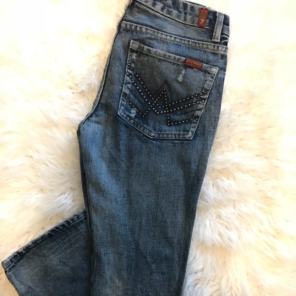 7 for All Mankind A Pocket Bootcut SZ 28